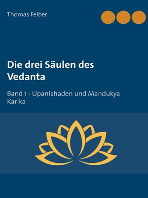 cover image of Die drei Säulen des Vedanta